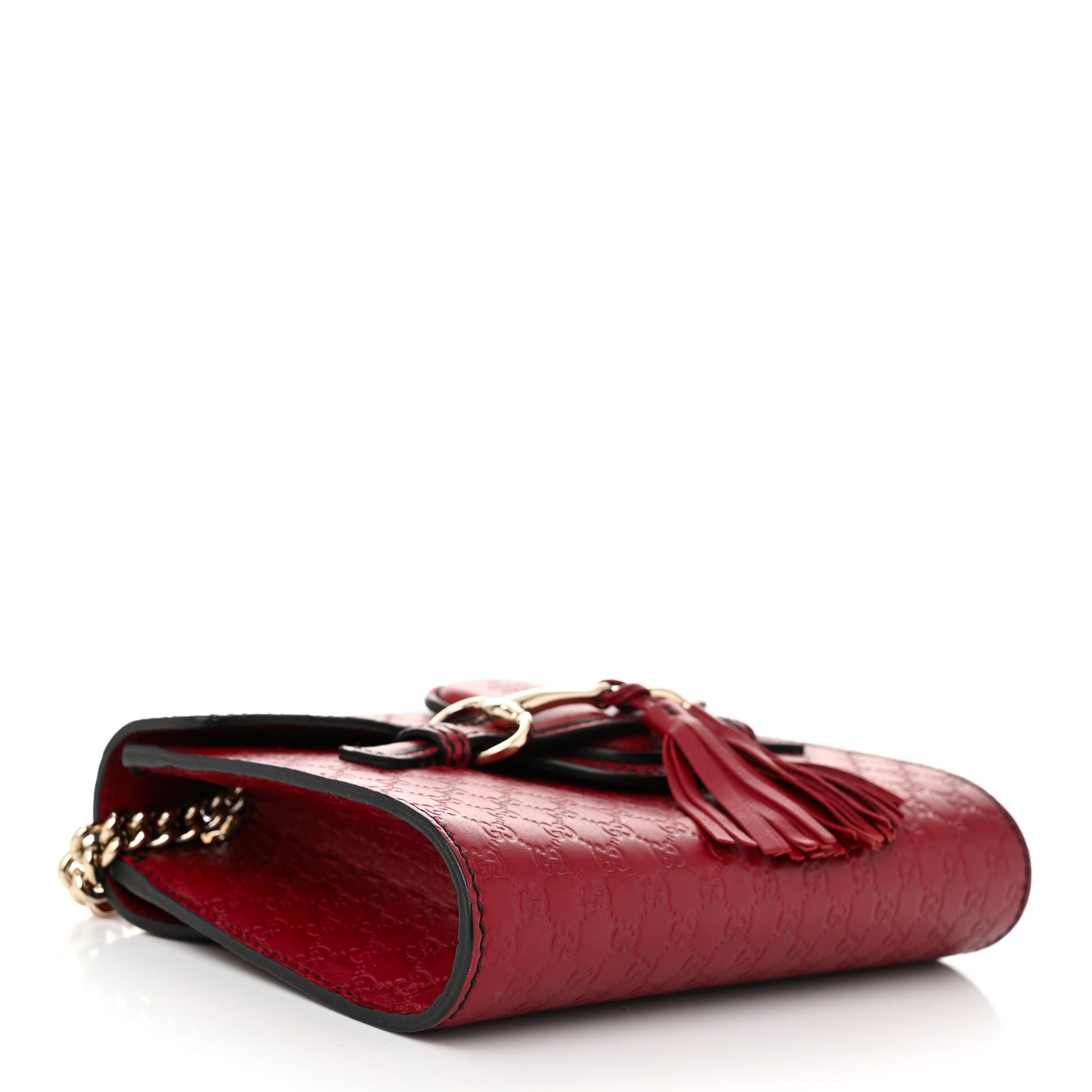 Soft Microguccissima Mini Emily Chain Shoulder Bag Rosso
