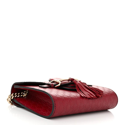 Gucci Soft Microguccissima Mini Emily Chain Shoulder Bag Rosso 4 of 10