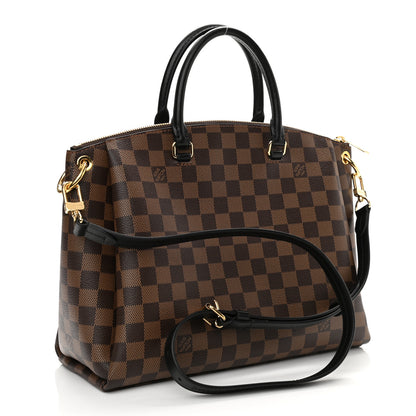 Louis Vuitton Damier Ebene Odeon Tote MM Black 3 of 9