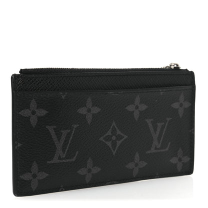 Louis Vuitton Taigarama Coin Card Holder Black 3 of 9