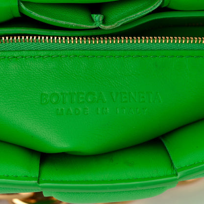 Bottega Veneta Lambskin Maxi Intreccio Padded Chain Cassette Crossbody Bag Grass 6 of 13