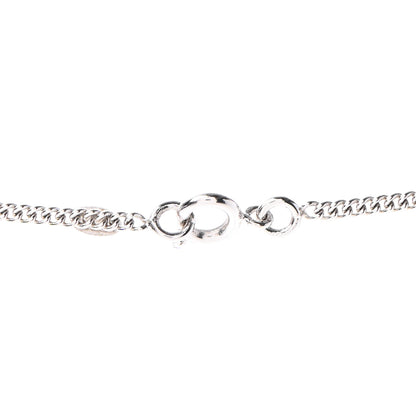 Chanel Crystal CC Necklace Silver 4 of 5