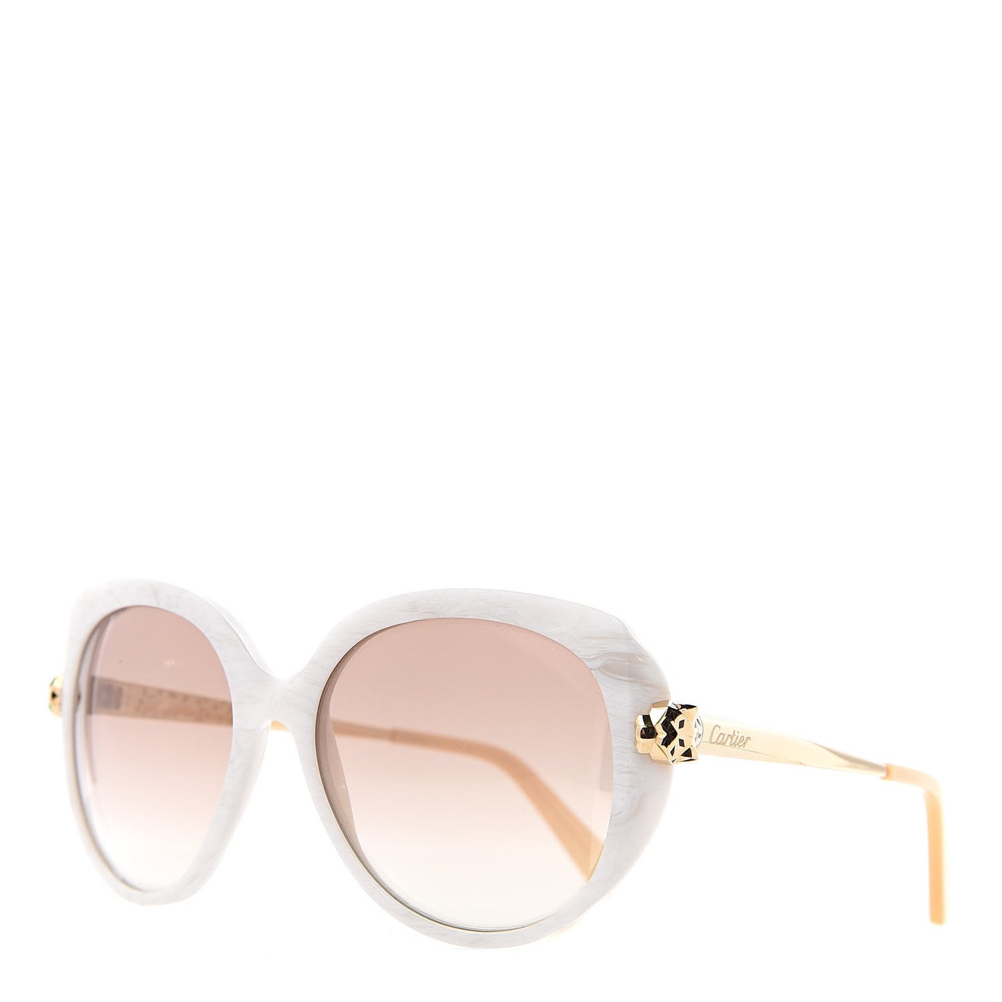 Panthere De Sunglasses Tortoise White