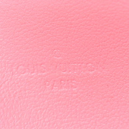 Louis Vuitton Vernis Jungle Dots Felicie Chain Wallet Zippered Insert Sugar Pink Poppy 8 of 8