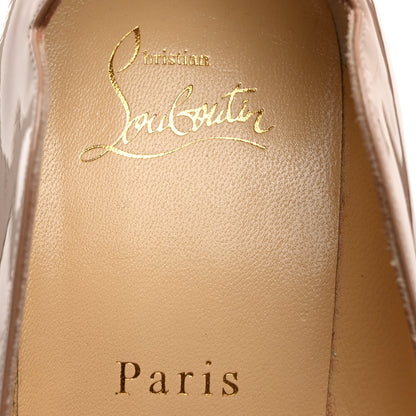 Christian Louboutin Metallic Patent Psychic Hot Chick 100 Pumps 39 Platine 6 of 7