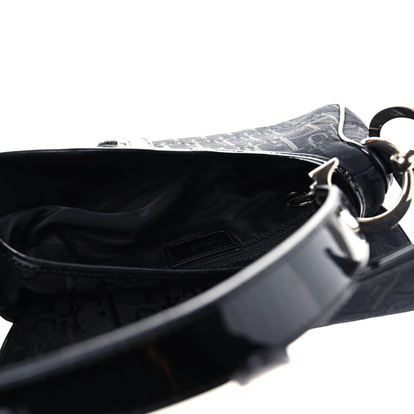 Monogram Saddle Bag Black