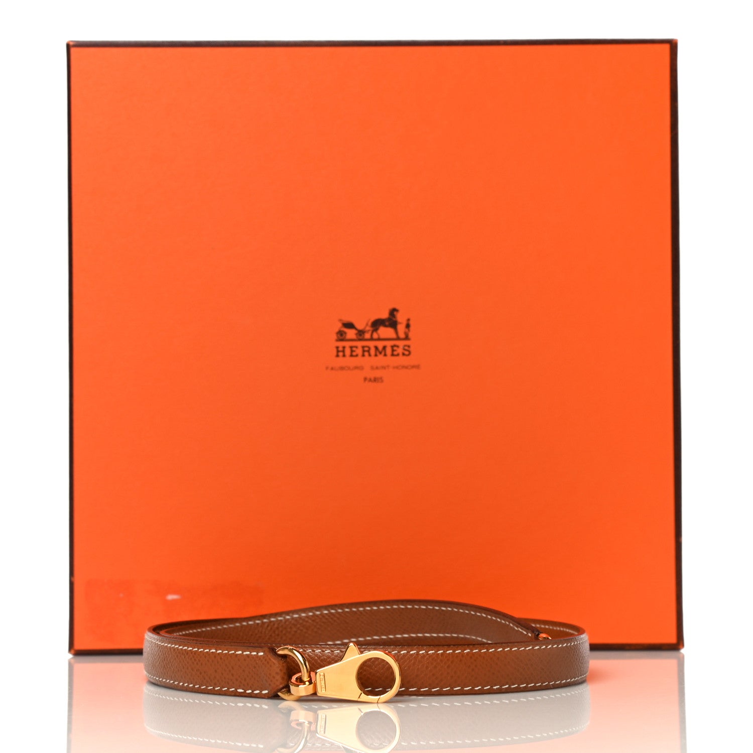 Hermes Epsom Kelly Shoulder Strap Gold 5 of 5