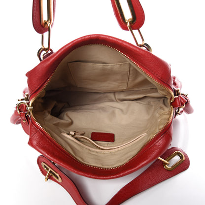 Chloe Calfskin Medium Paraty Holly Berry 8 of 12