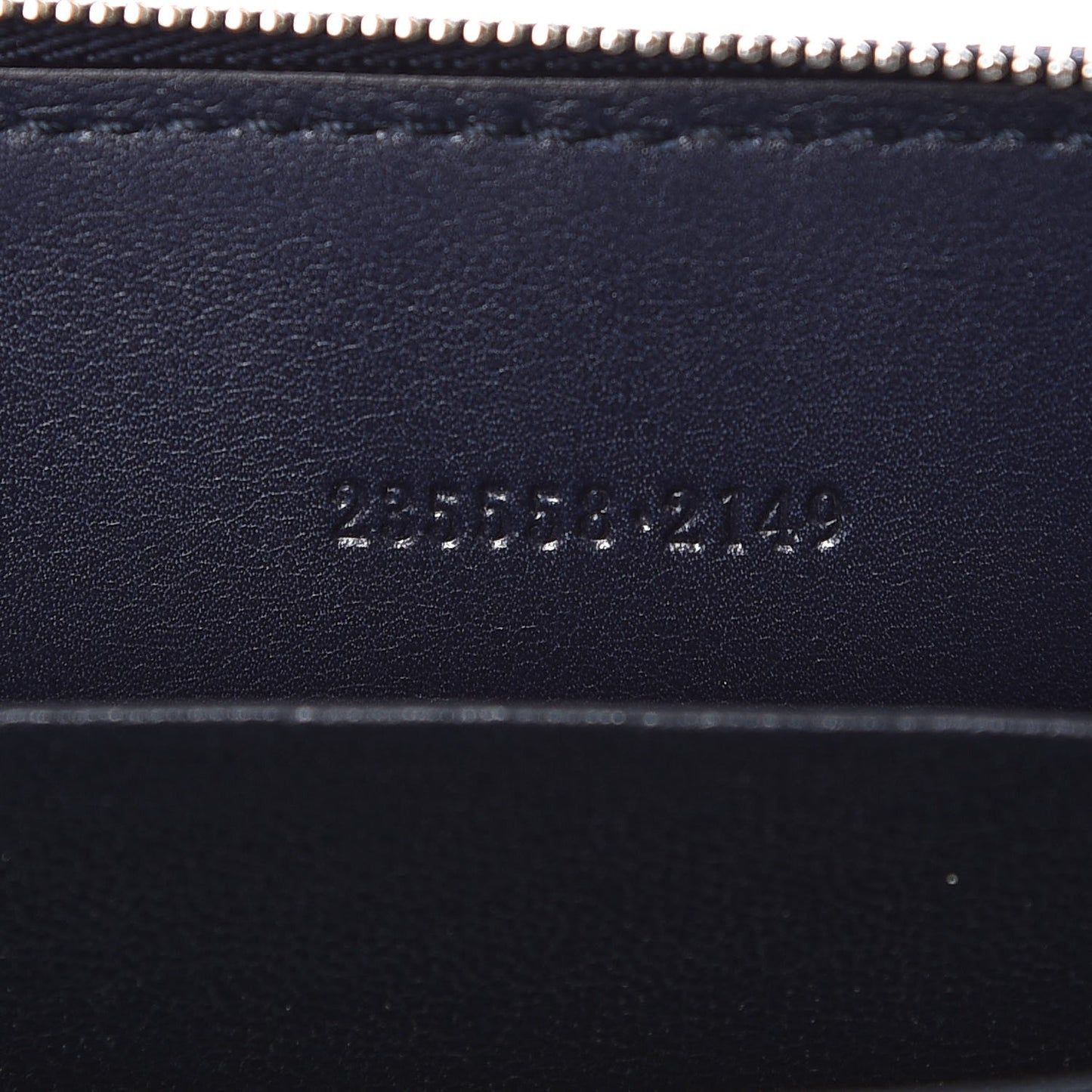 GG Supreme Monogram Zip Around Card Case Blue