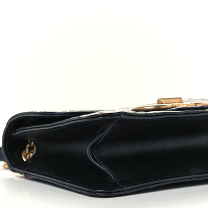 Salvatore Ferragamo Calfskin Quilted Gancini Flap Bag Black 4 of 10
