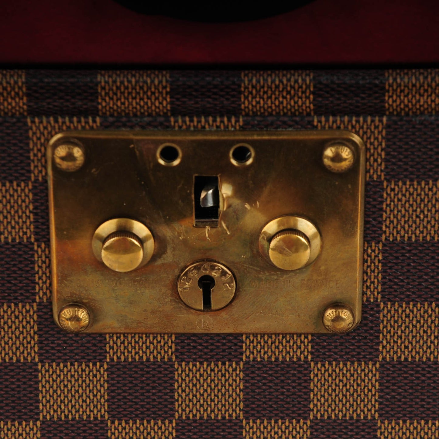 Damier Ebene Boite Flacons Beauty Train Trunk Case
