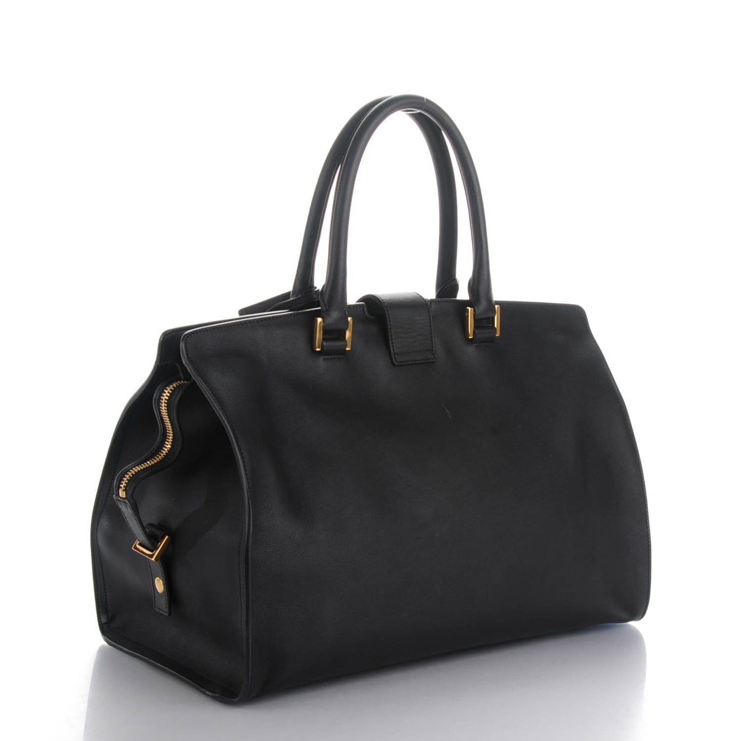 Calfskin Medium Classic Y Cabas Black