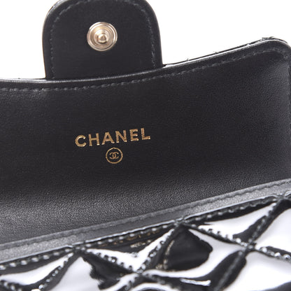 Chanel Patent Quilted Flap Card Holder Wallet Black 5 of 11