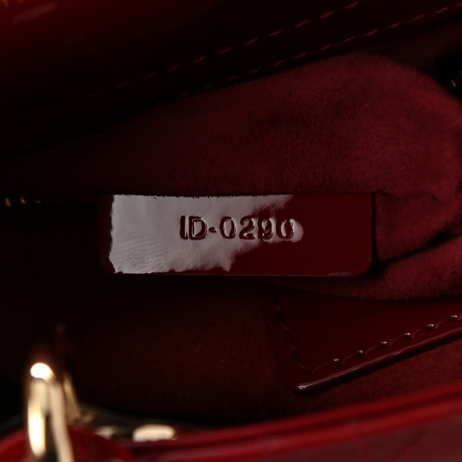 Christian Dior Patent Cannage Mini Lady Dior Red 7 of 11