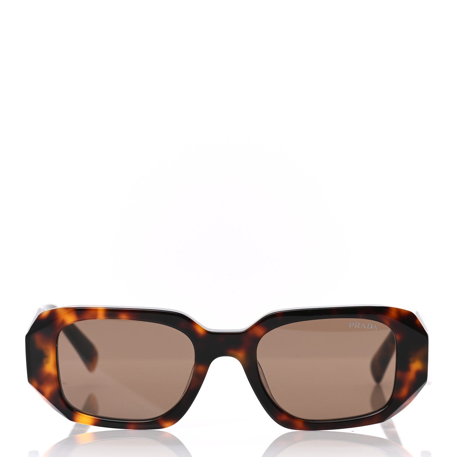 Prada Acetate Symbole Sunglasses SPR 17W Havana 2 of 8