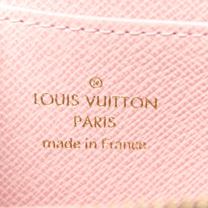 Louis Vuitton Damier Ebene Zippy Coin Purse Rose Ballerine 6 of 10