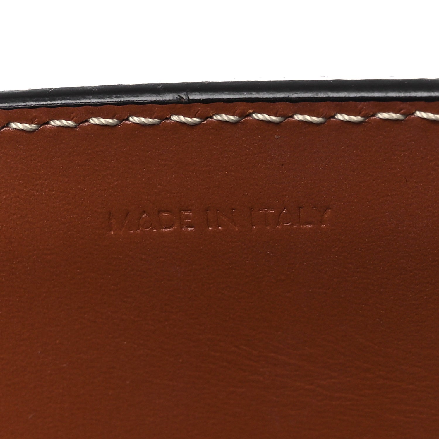 Celine All Over Textile Calfskin Small Vertical Cabas Natural Tan Black 7 of 14