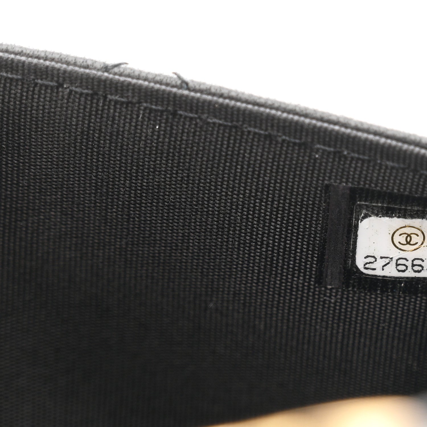 Chanel Lambskin Quilted Front Pocket Wristlet Black 7 of 7