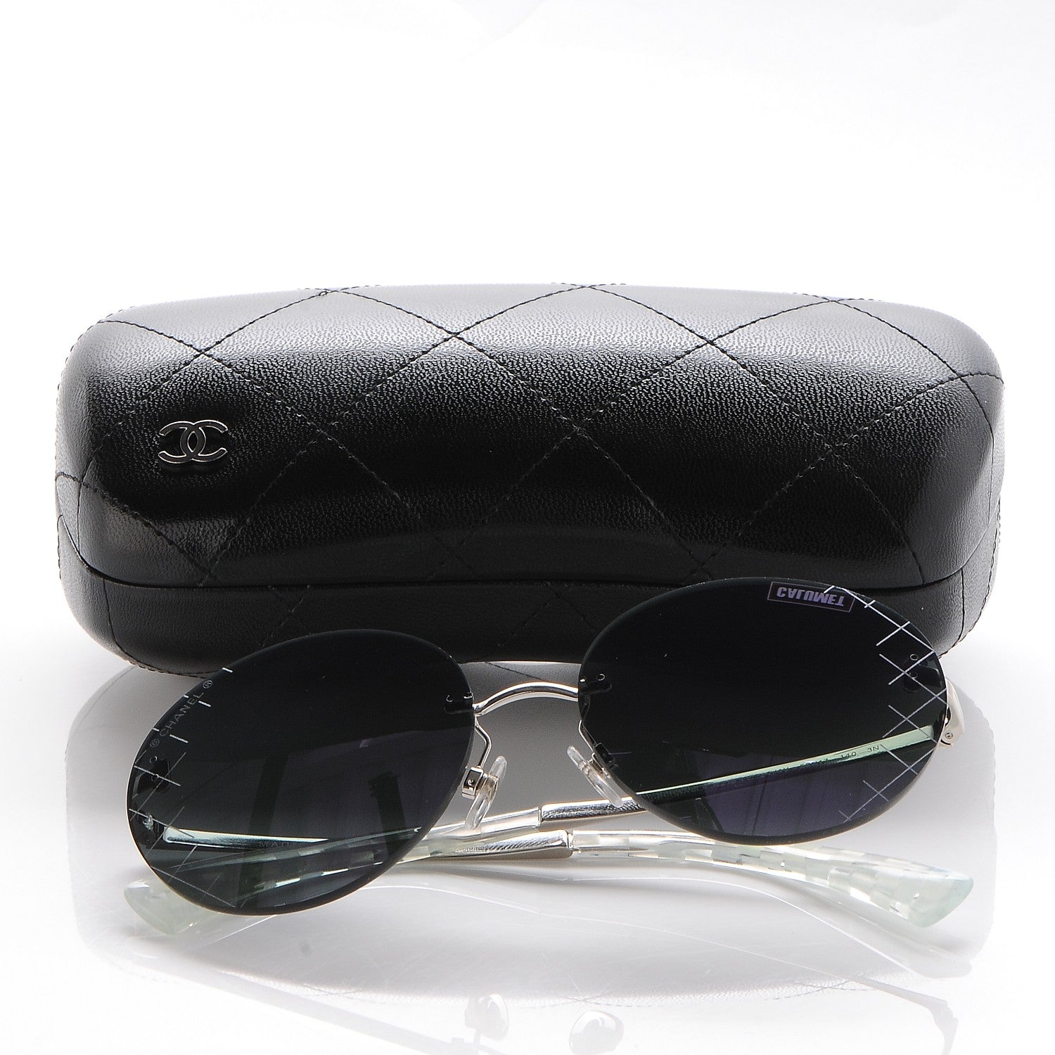 Chanel Mirrored Round Sunglasses 4216 Purple 10 of 10