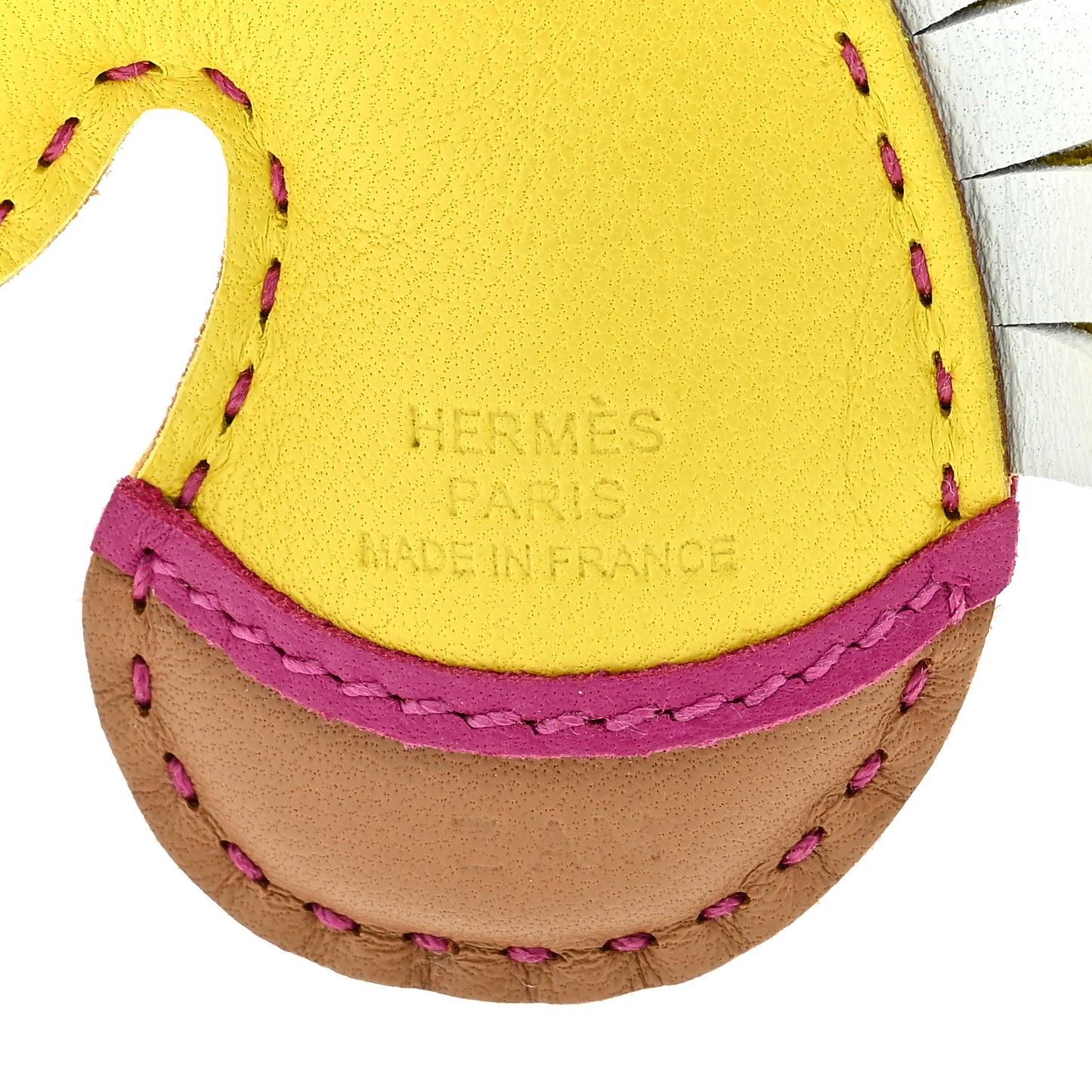 Milo Lambskin Geegee Camail Bag Charm Lime