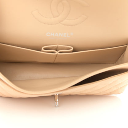 Chanel Caviar Quilted Medium Double Flap Light Beige 6 of 14