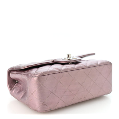 Chanel Metallic Calfskin Quilted Mini Rectangular Flap Pink 4 of 12