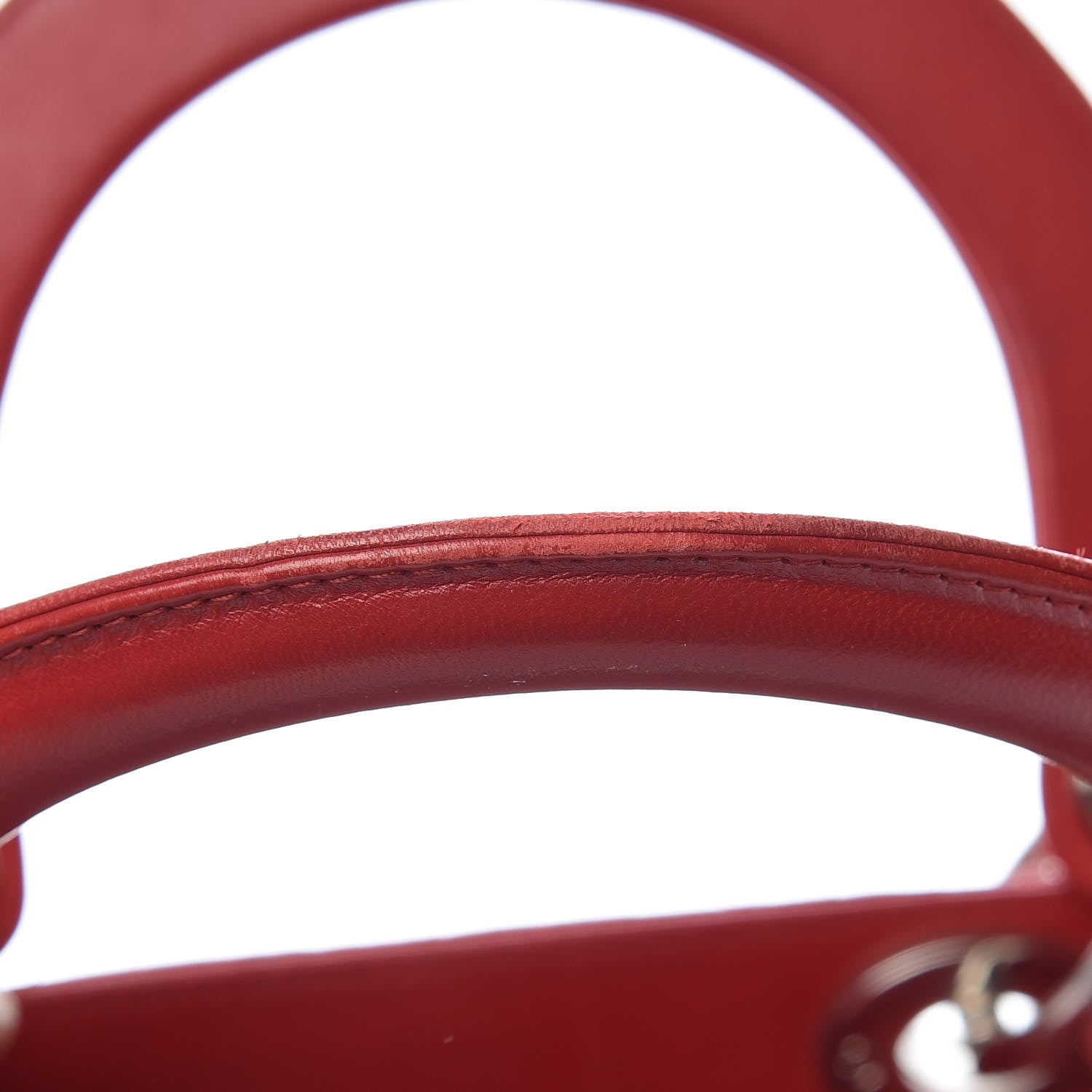 Christian Dior Lambskin Cannage Large Lady Dior Red 15 of 20