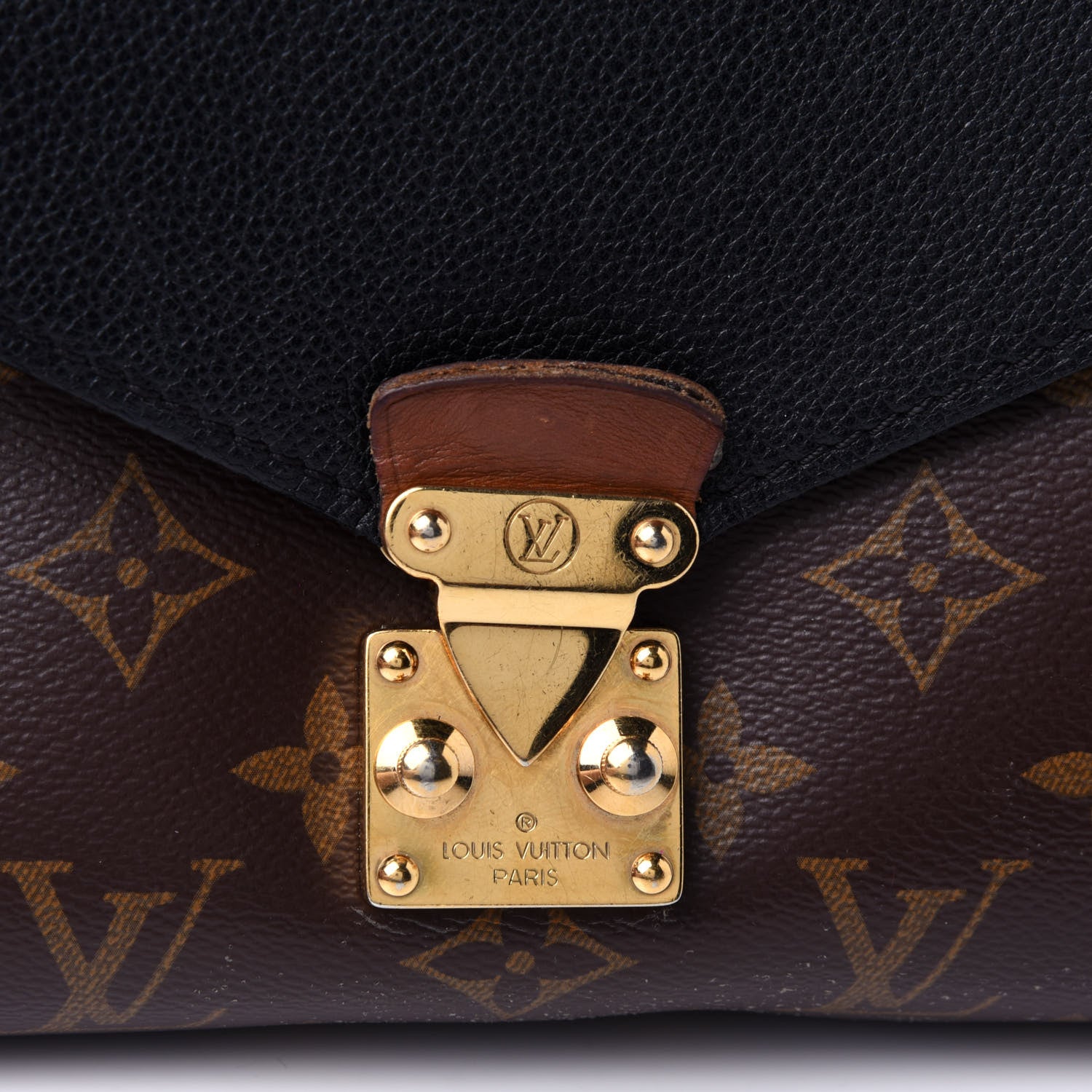 Louis Vuitton Monogram Pallas Chain Black 10 of 12