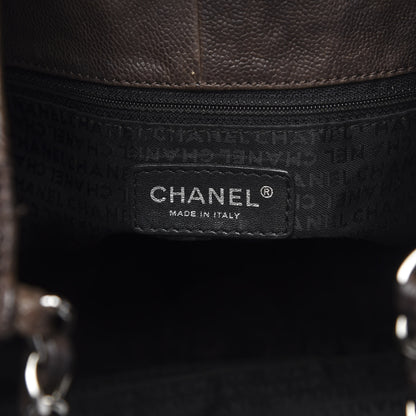 Chanel Distressed Caviar XL Coco Cabas Brown 6 of 16