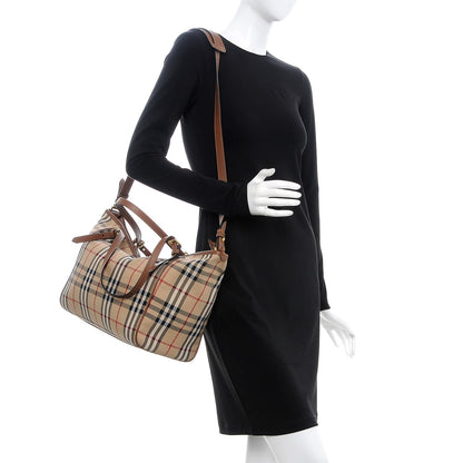 Burberry Horseferry Check Diaper Bag Tote Tan 2 of 12