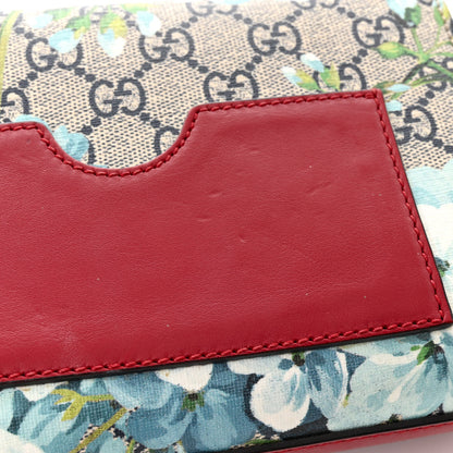 Gucci GG Supreme Monogram Blooms Small Padlock Shoulder Bag Beige Blue Navy Hibiscus Red 13 of 13