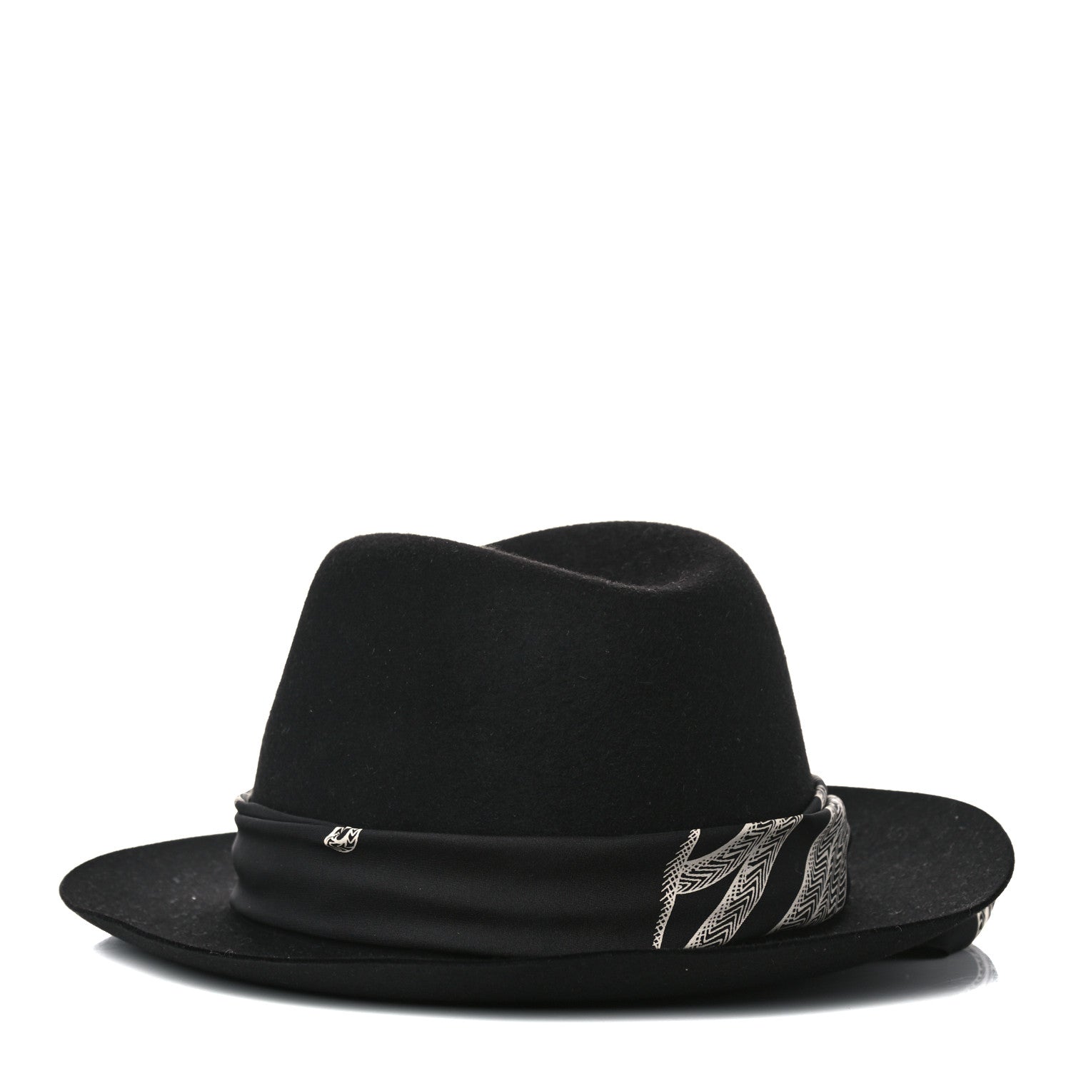 Hermes Feutre Silk Zouaves et Dragons Finesse Dahlia Hat Black 4 of 9