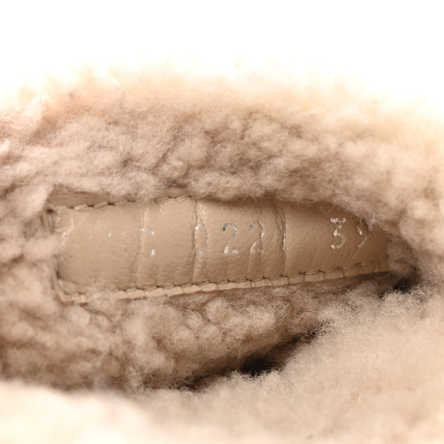 Shearling Paseo Flat Comfort Mule 39 Beige