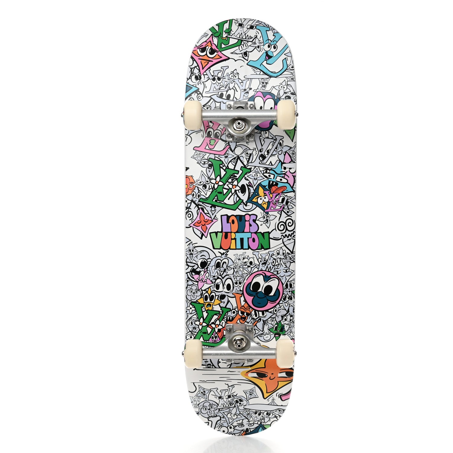 Louis Vuitton Monogram Comics Wood Skateboard Multicolor 2 of 11