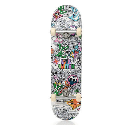Louis Vuitton Monogram Comics Wood Skateboard Multicolor 2 of 11