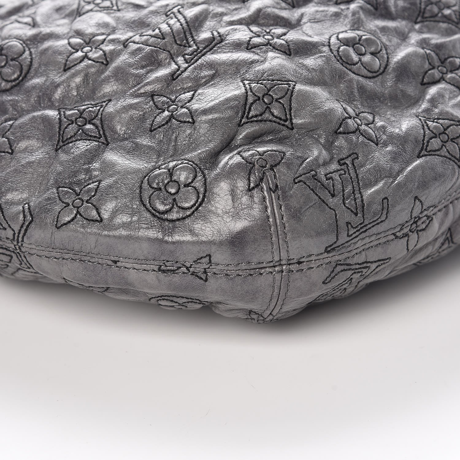 Louis Vuitton Lambskin Olympe Nimbus PM Anthracite 9 of 10