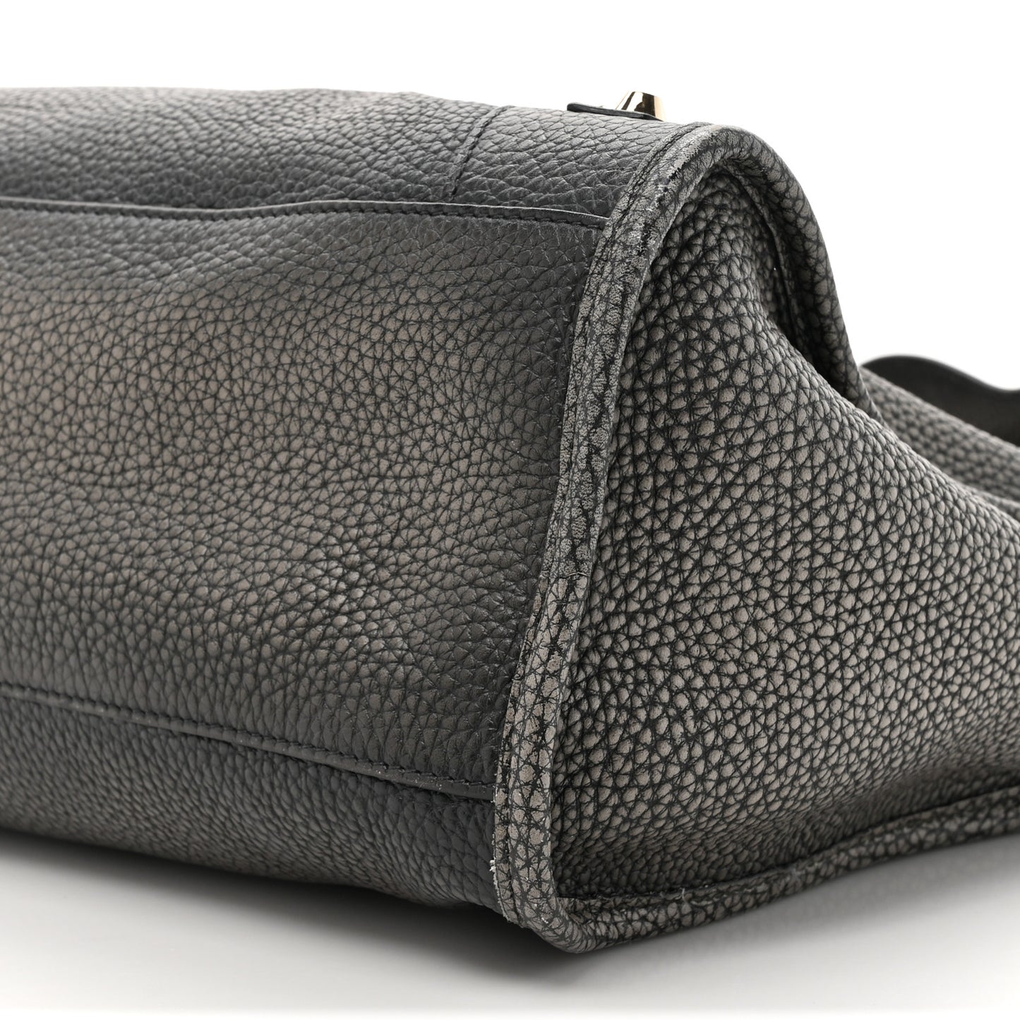 Grained Calfskin Classic Gold Hardware City Ombre Grey Gradient