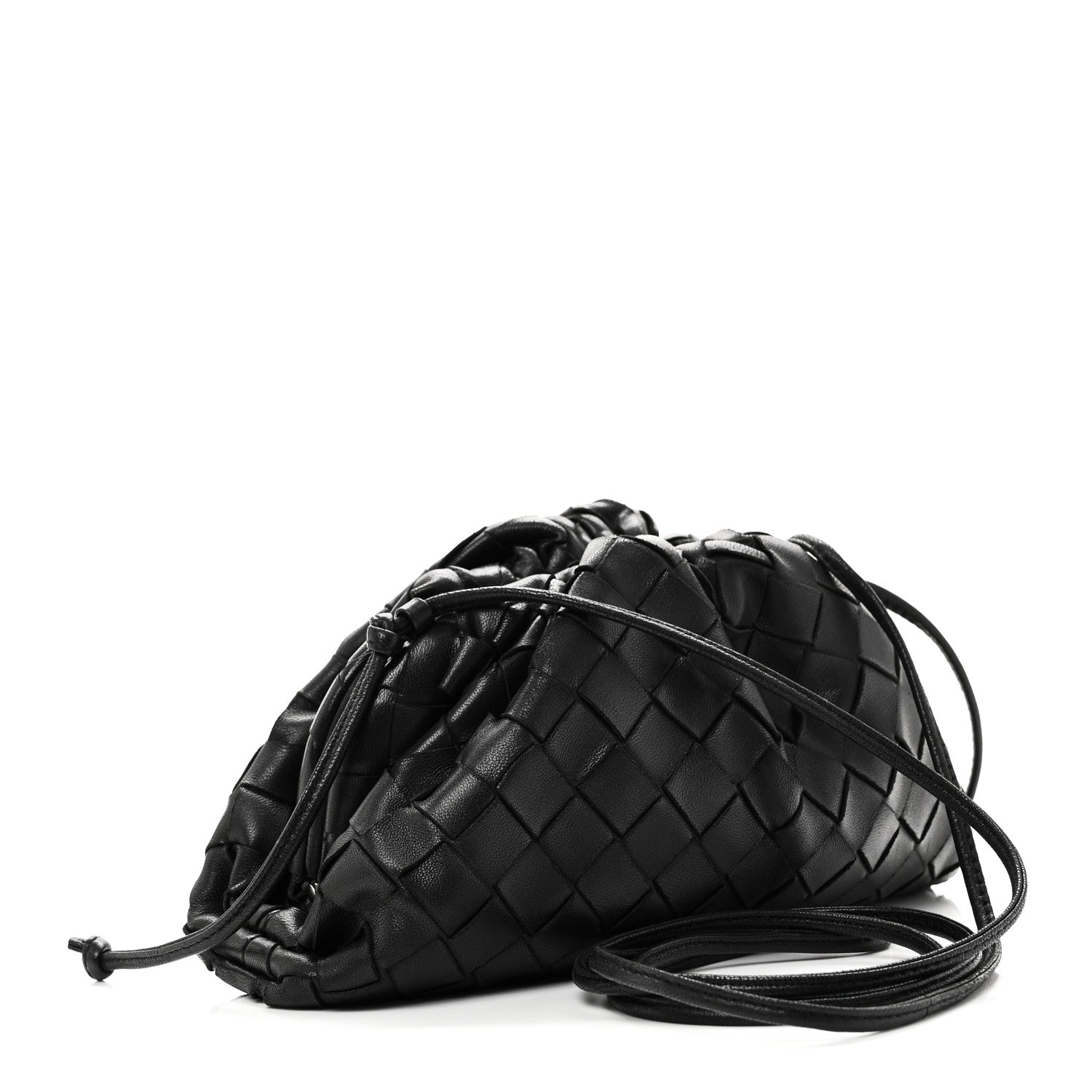 Bottega Veneta Nappa Intrecciato The Mini Pouch Black 1840738