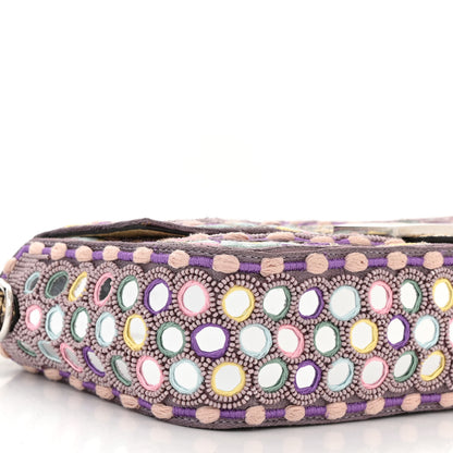 Fendi Elaphe Mirror Specchietti Embroidered Re-Edition Baguette Multicolor 10 of 11