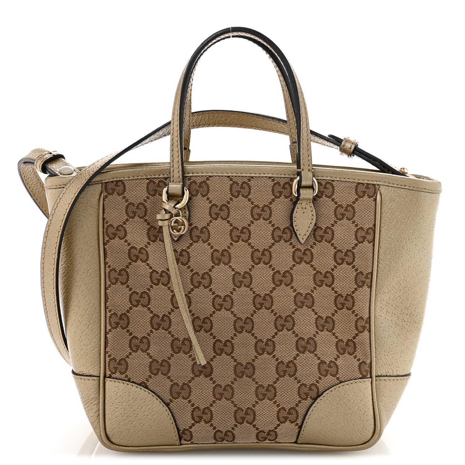 Gucci Monogram Mini Bree Tote Golden Beige 1 of 14