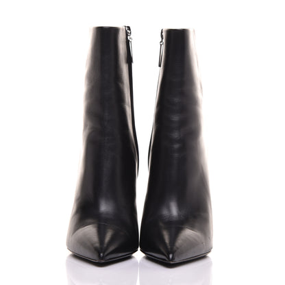 Saint Laurent Calfskin Opyum Ankle Boots 37 Black 2 of 10