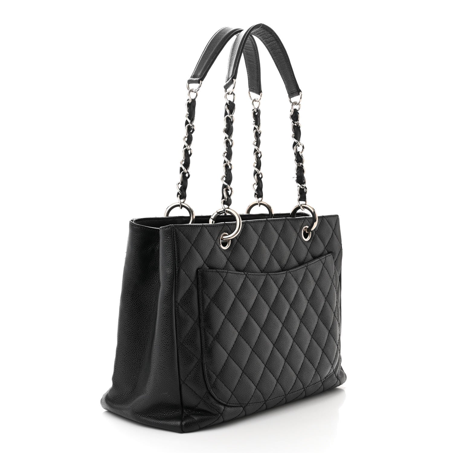 Chanel Caviar Quilted Grand Shopping Tote GST Black 3 of 13