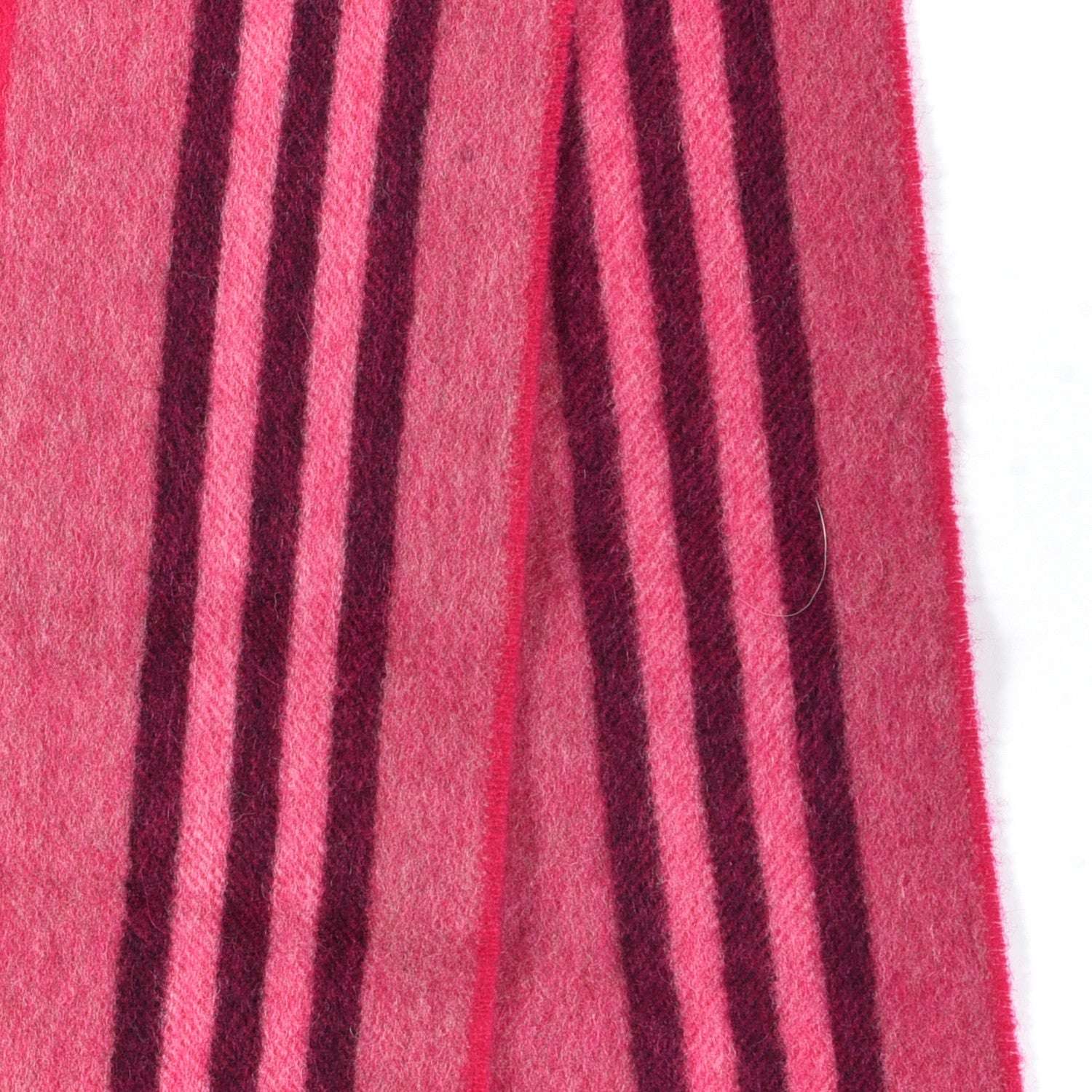 Burberry Cashmere Wool Giant Check Fringe Scarf Pink 3 of 5