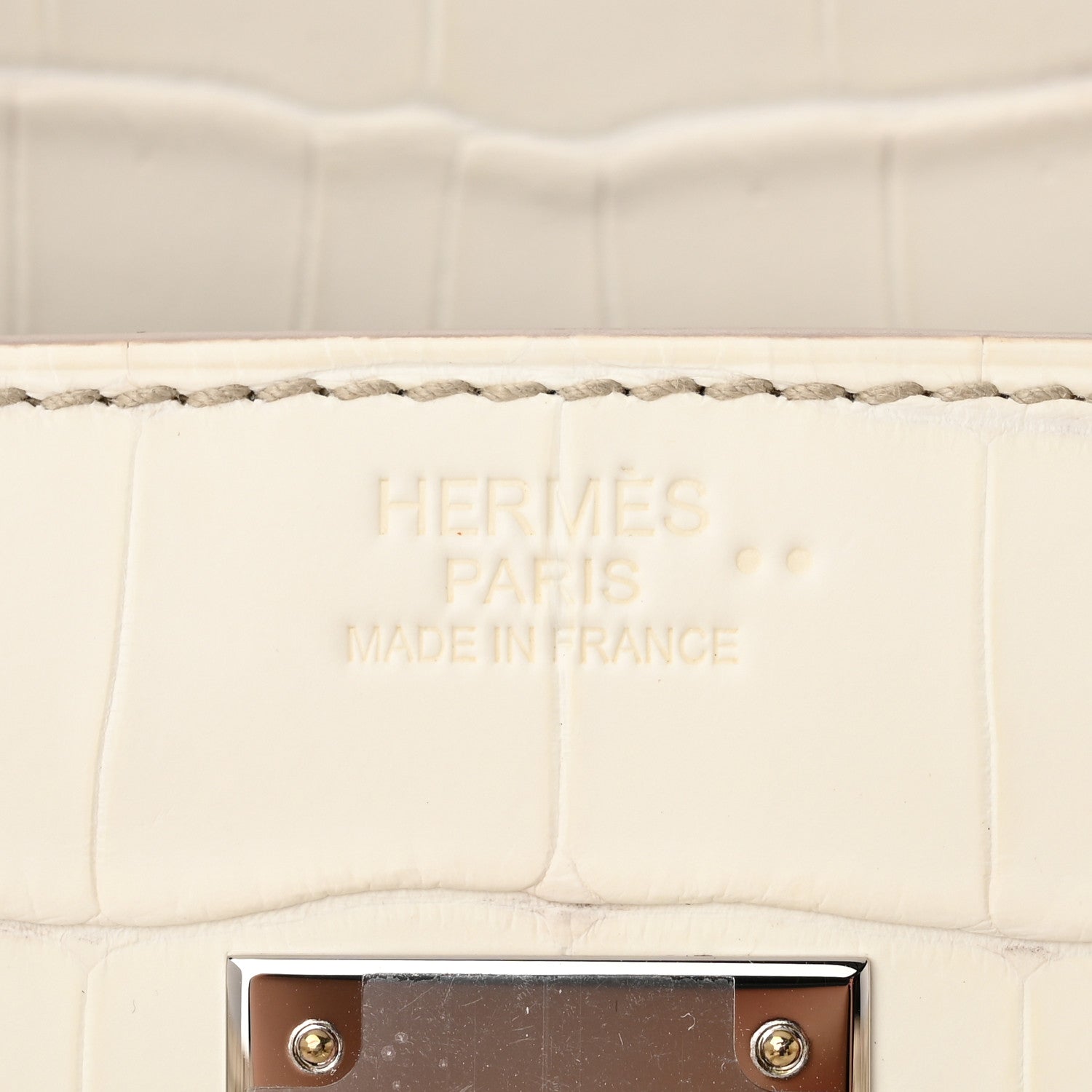Hermes Matte Niloticus Crocodile Himalaya Birkin 30 Blanc 6 of 12