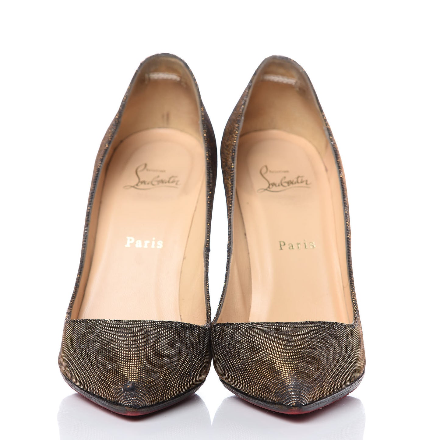 Glitter Diams Leopard Pigalle 120 Pumps 38.5 Black Gold
