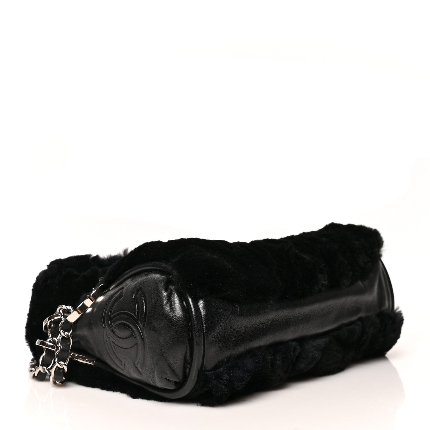Chanel Fur Small Ultimate Soft Tote Black 3 of 9