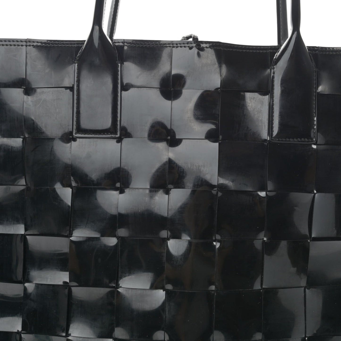 Patent Nappa Intrecciato Extra Large Tote Black