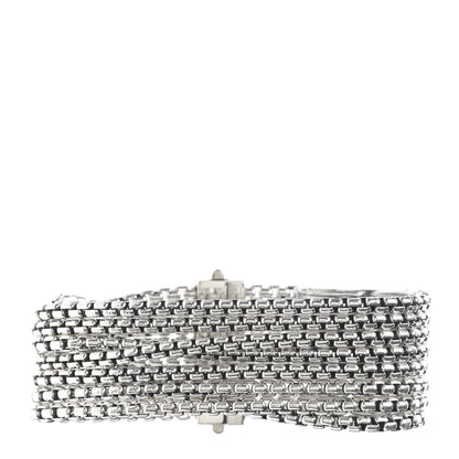David Yurman Sterling Silver Eight-Row Box Chain Bracelet 1 of 4
