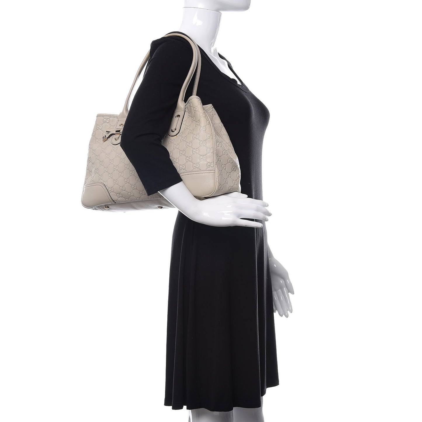 Guccissima Medium Princy Tote Off White