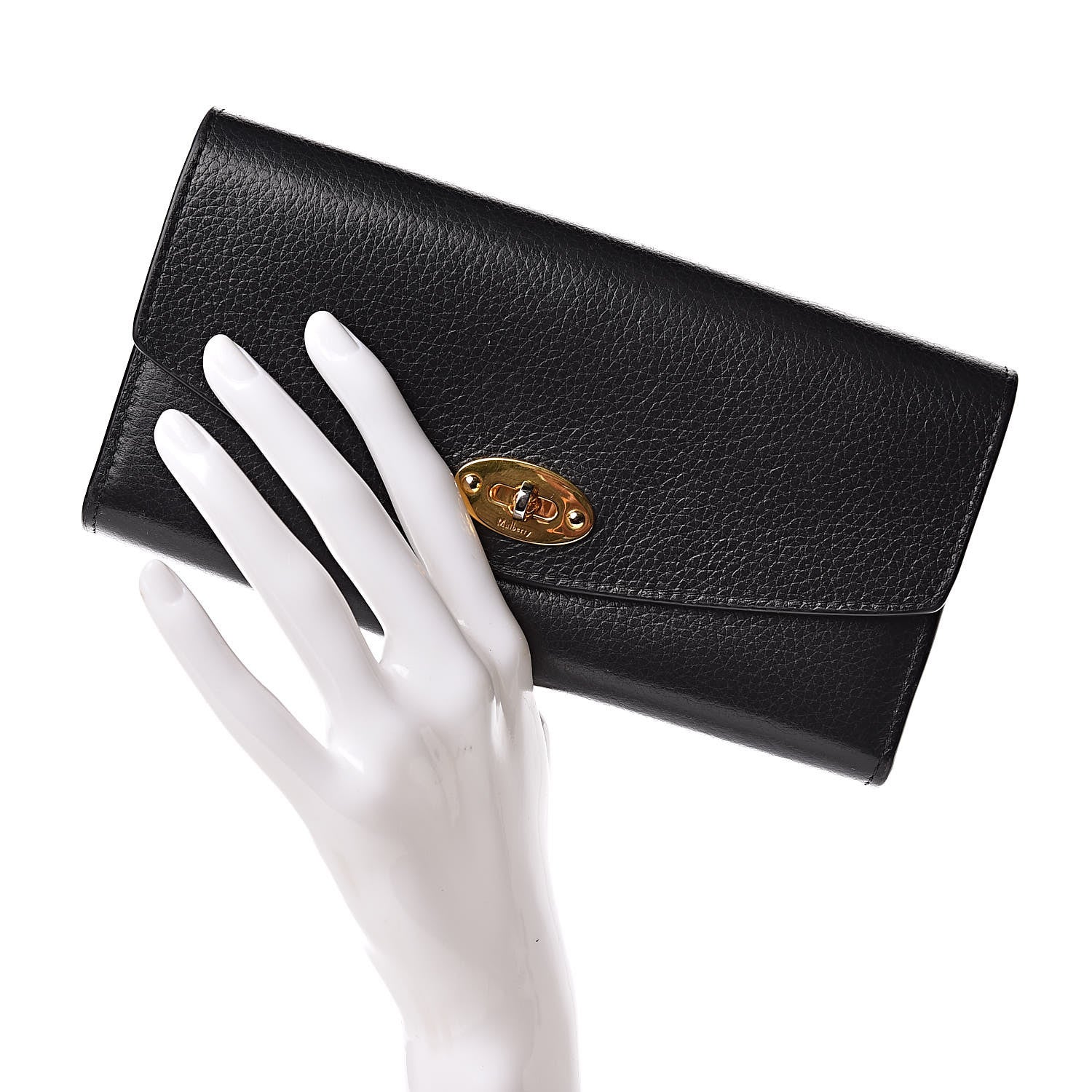 Mulberry Small Classic Grain Darley Wallet Black 2 of 9